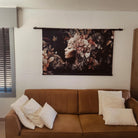 klantfoto wandkleed met vrouw