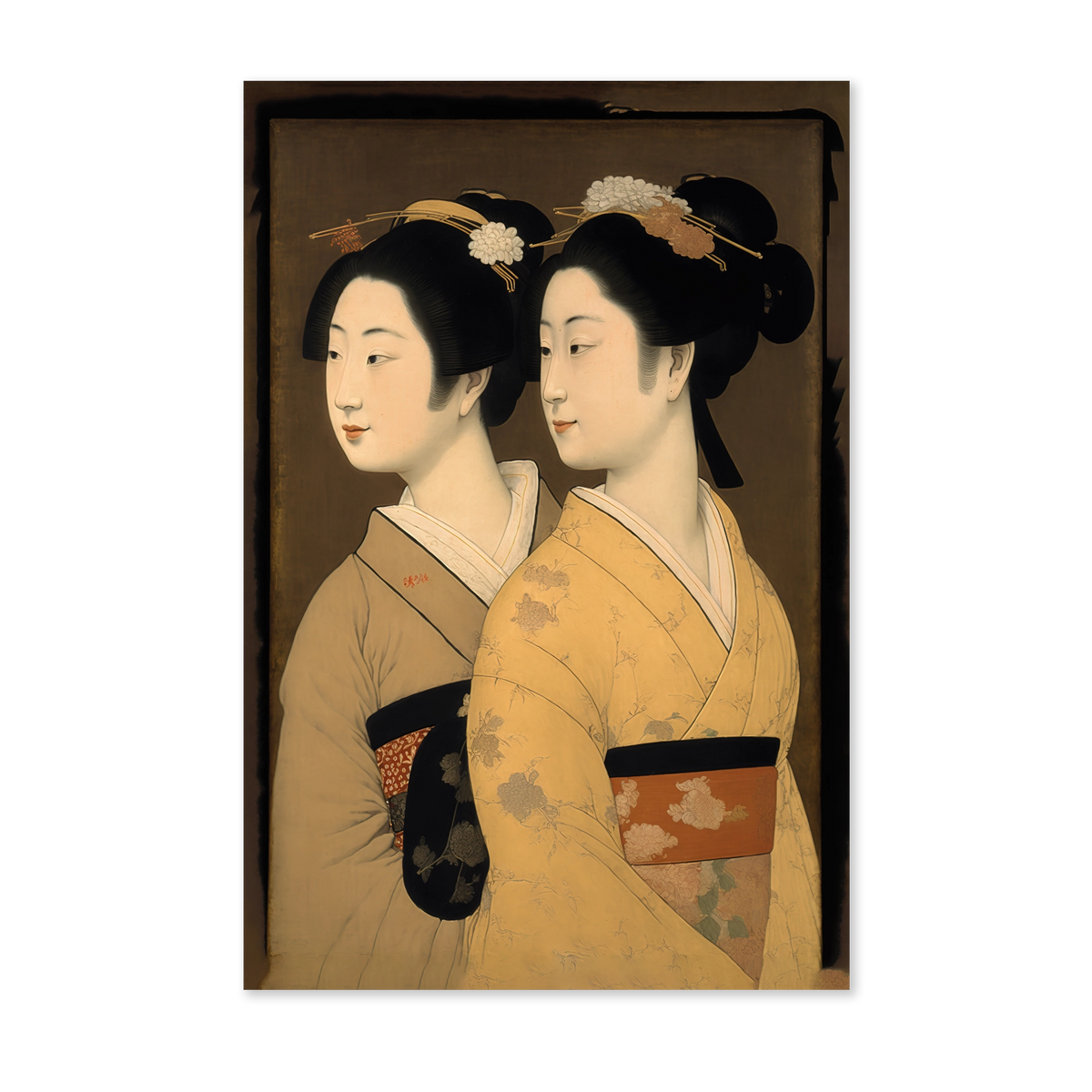 Geisha's wanddecoratie