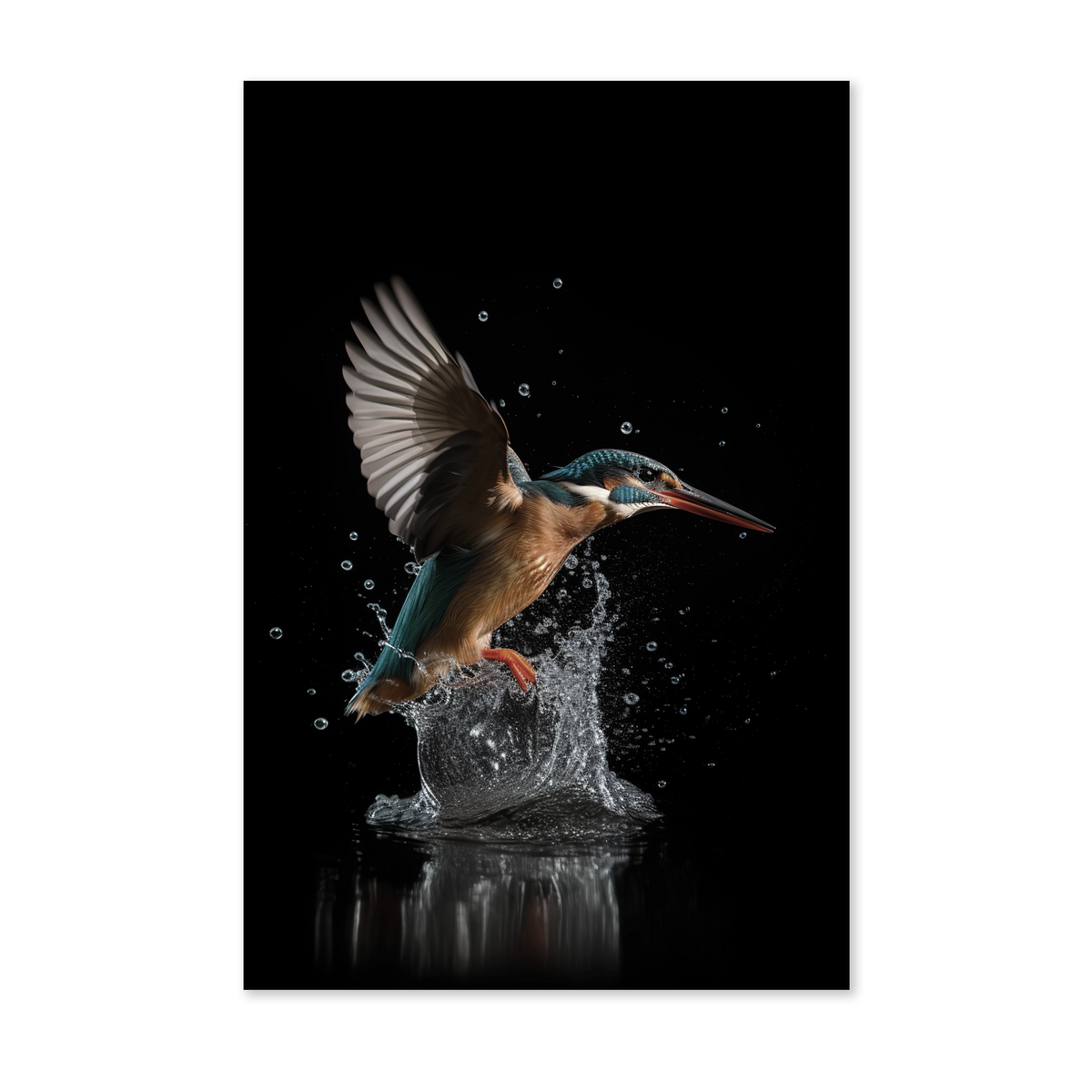 Ijsvogel 3 wanddecoratie