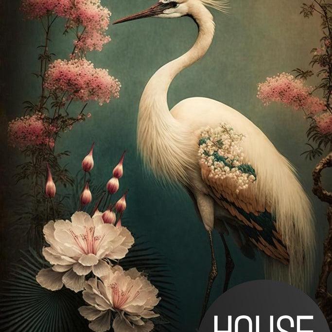 wandkleed kraanvogel