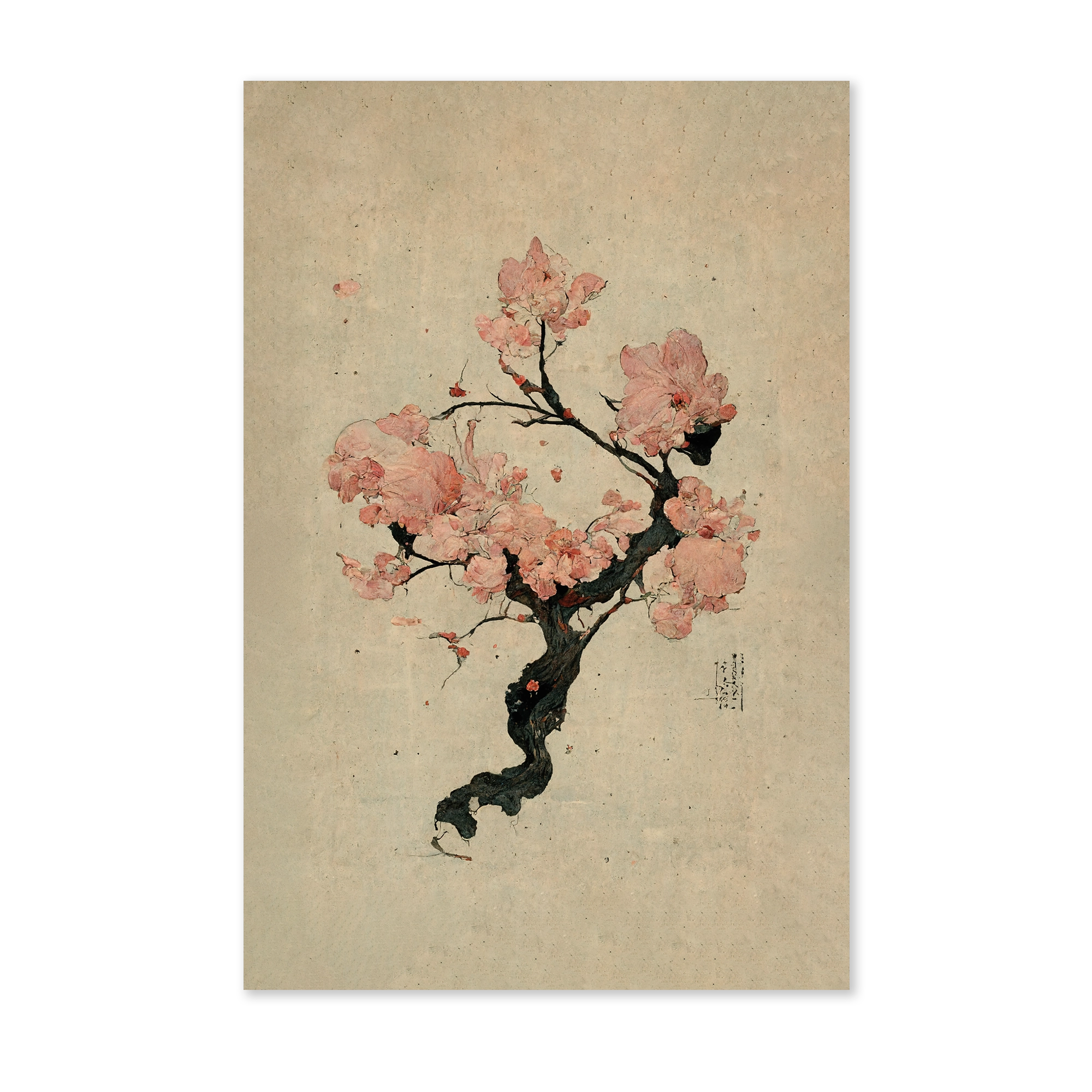 Japanse kersenbloesem wanddecoratie