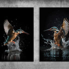 Schilderij op dibond - moderne wanddecoratie van metaal met matte finish