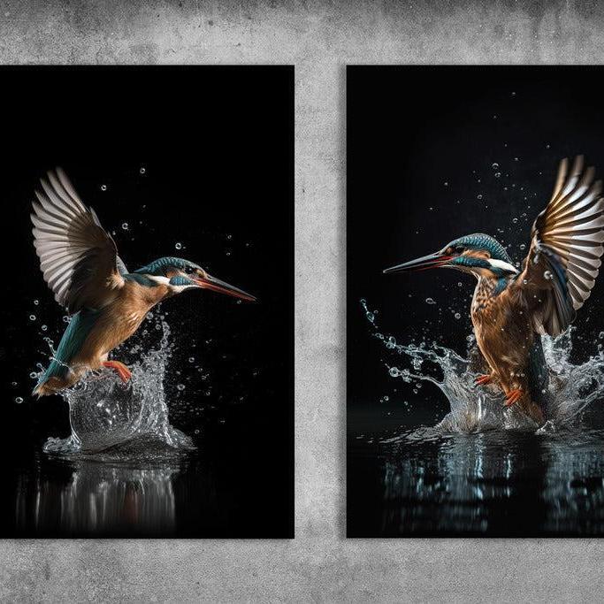 Schilderij op dibond - moderne wanddecoratie van metaal met matte finish