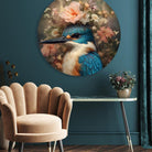 muurcirkel ijsvogel woonkamer