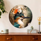 Schilderij op dibond - moderne wanddecoratie van metaal met matte finish