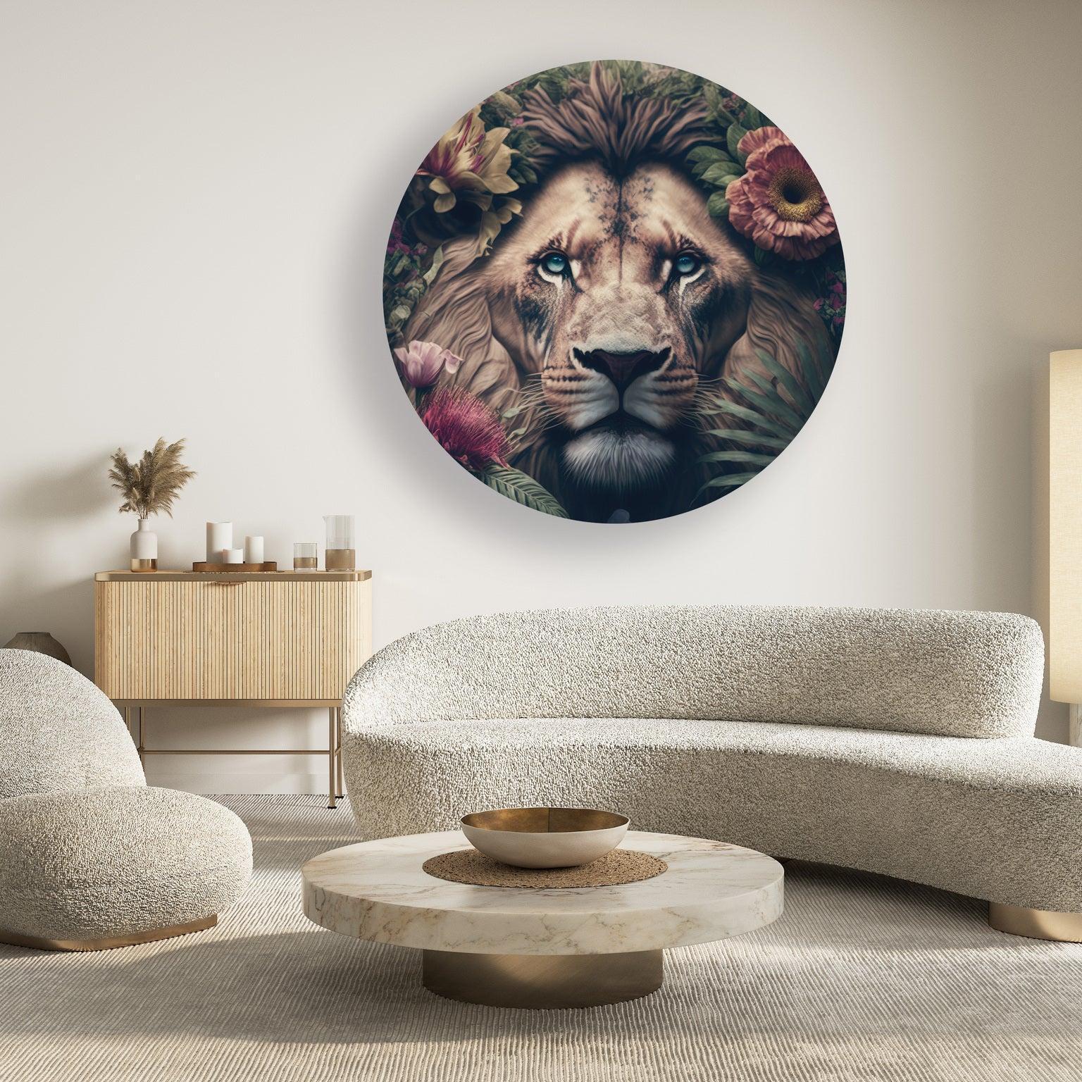 Wandcirkel leeuw