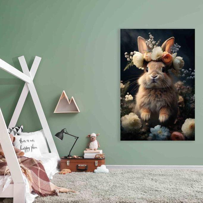 Schilderij op dibond - moderne wanddecoratie van metaal met matte finish