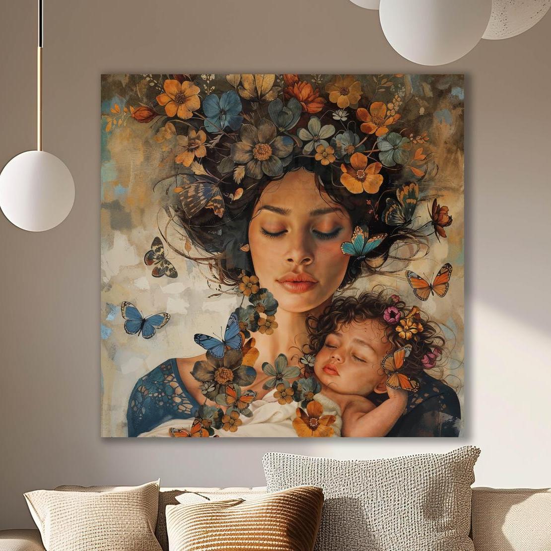 schilderij moeder en kind