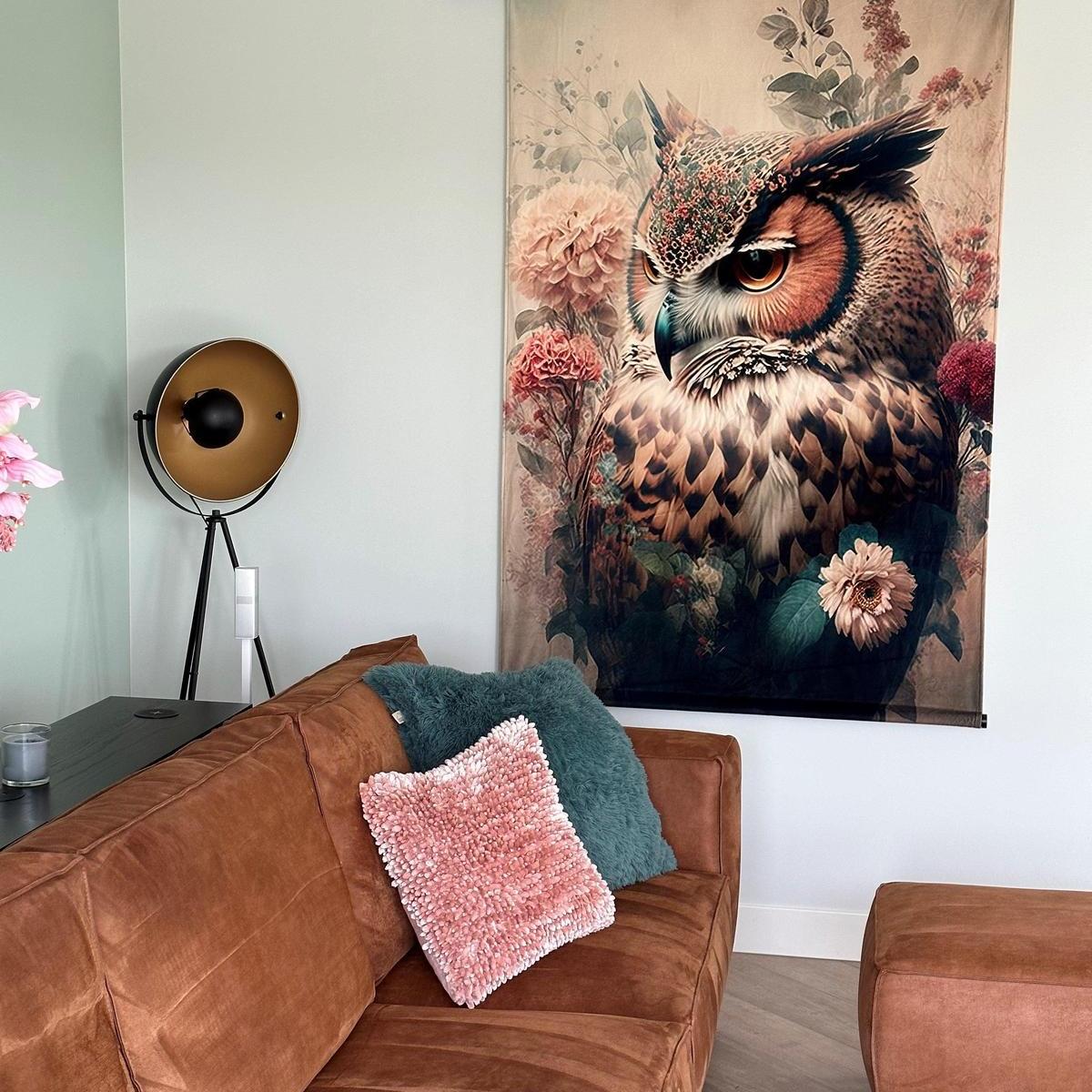 Wandkleden woonkamer met dieren