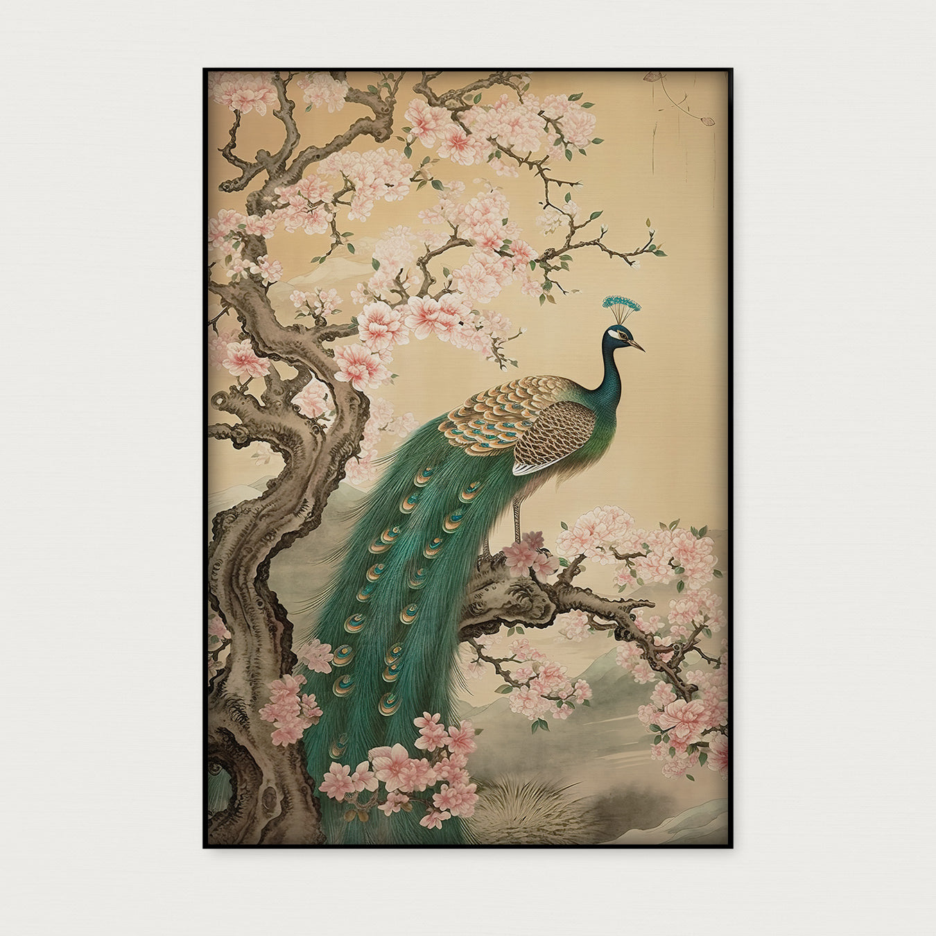 Aziatisch Pauw 2 · Artframe-Poster staand-House of Posters-House of Posters