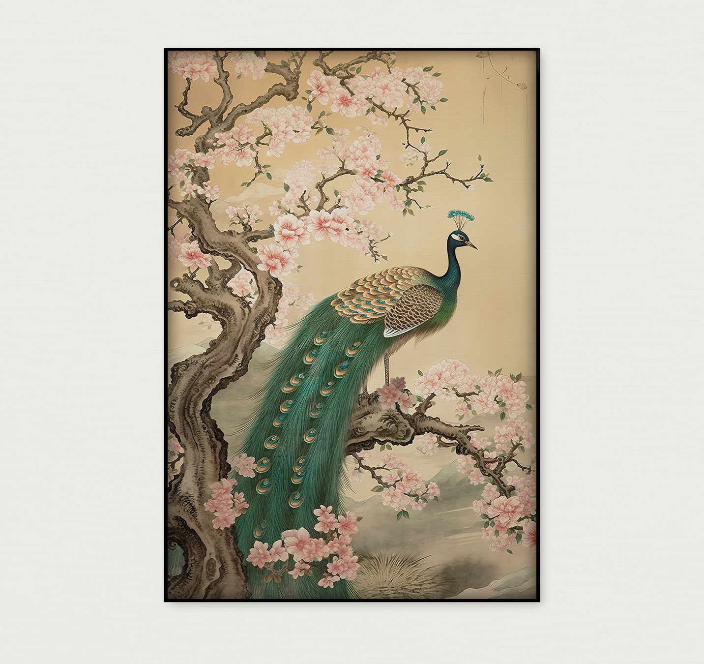 Aziatisch Pauw 2 · Artframe-Poster staand-House of Posters-House of Posters