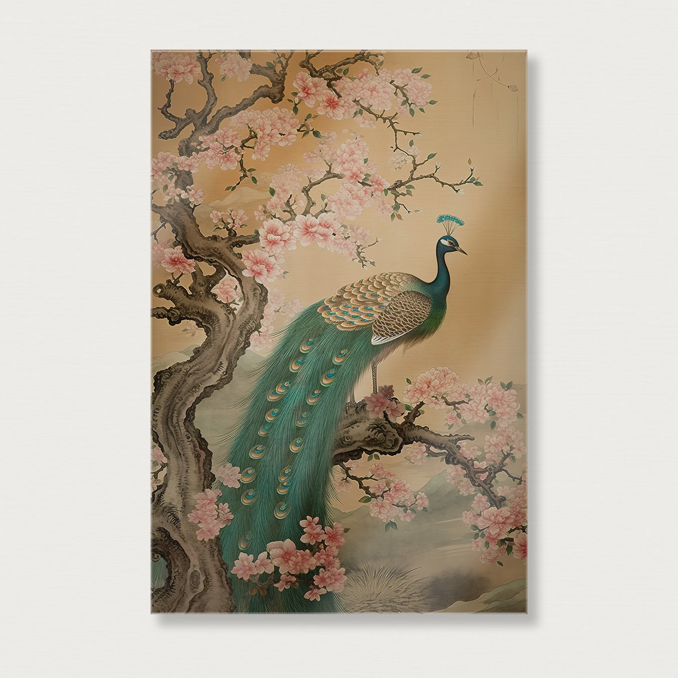 Aziatisch Pauw 2 · Plexiglas-Poster staand-House of Posters-House of Posters