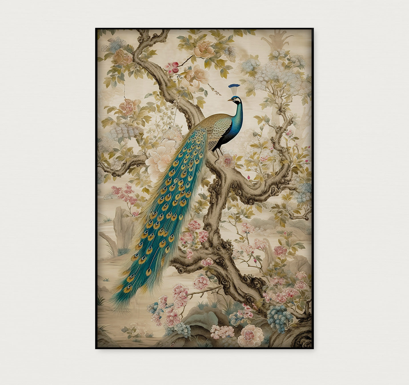 Aziatisch Pauw · Artframe-Poster staand-House of Posters-House of Posters