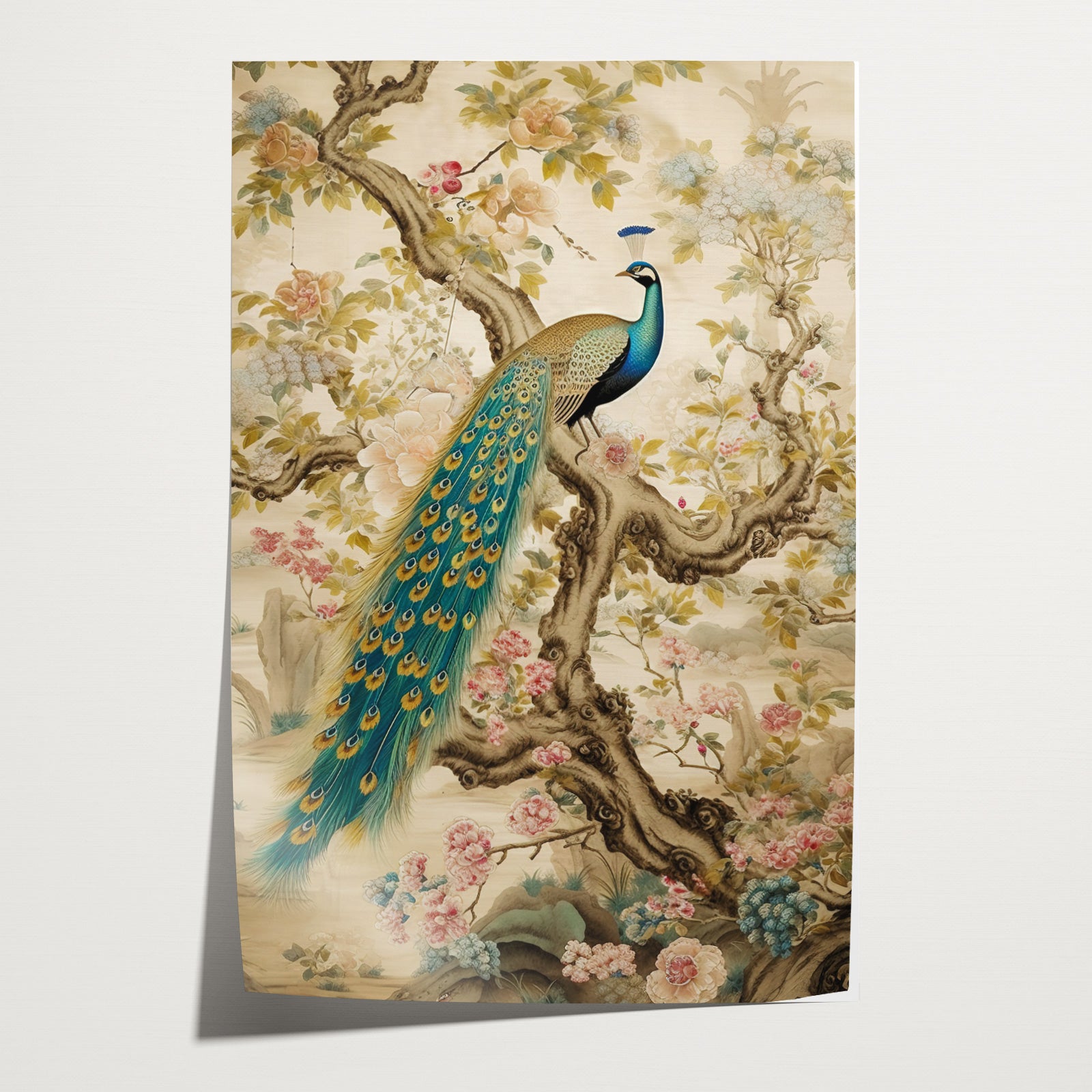 Aziatisch Pauw · Papier-Poster staand-House of Posters-House of Posters