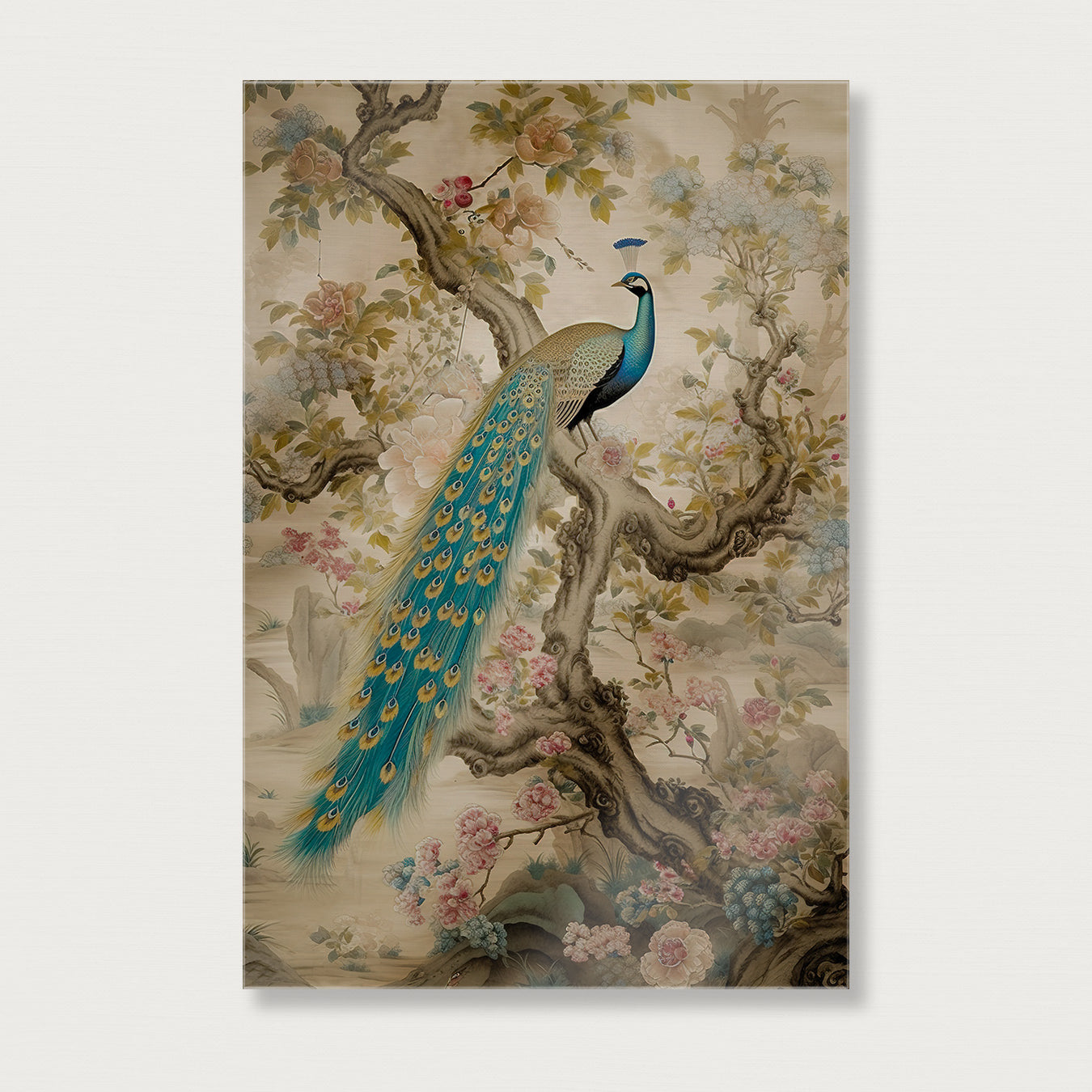 Aziatisch Pauw · Plexiglas-Poster staand-House of Posters-House of Posters