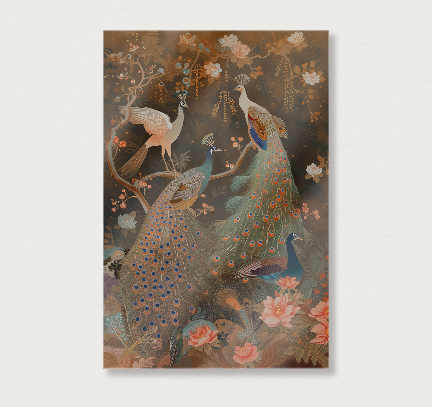 Aziatisch Pauwen 2 · Plexiglas-Poster staand-House of Posters-House of Posters