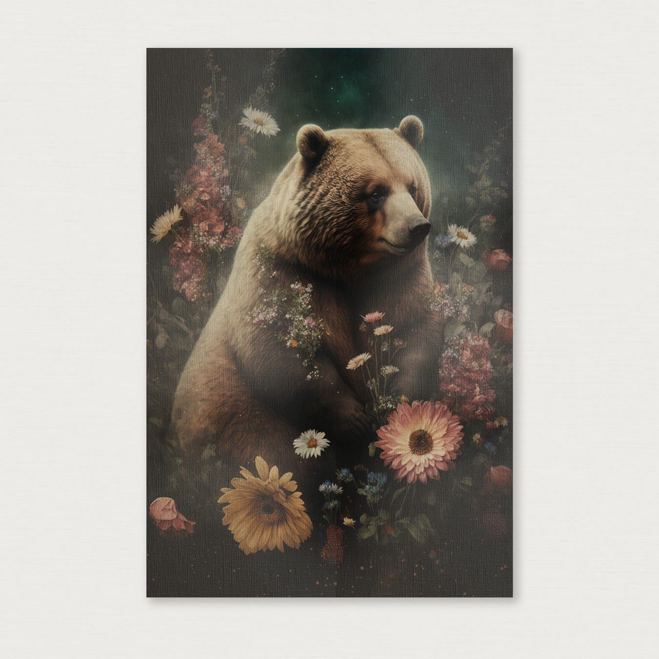 Bear · Canvas-Poster staand-House of Posters-House of Posters