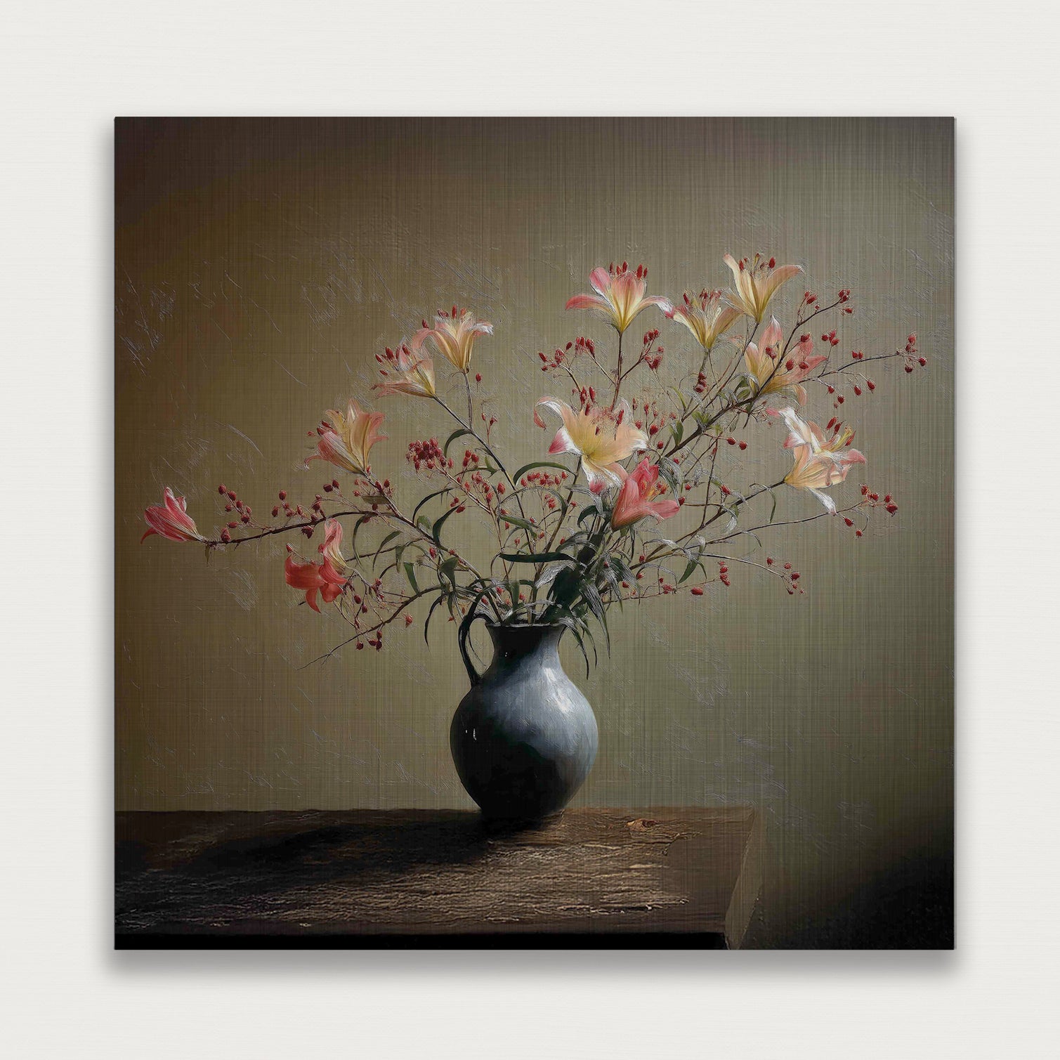 Bloemen 15 · Aluminium-Poster vierkant-House of Posters-House of Posters