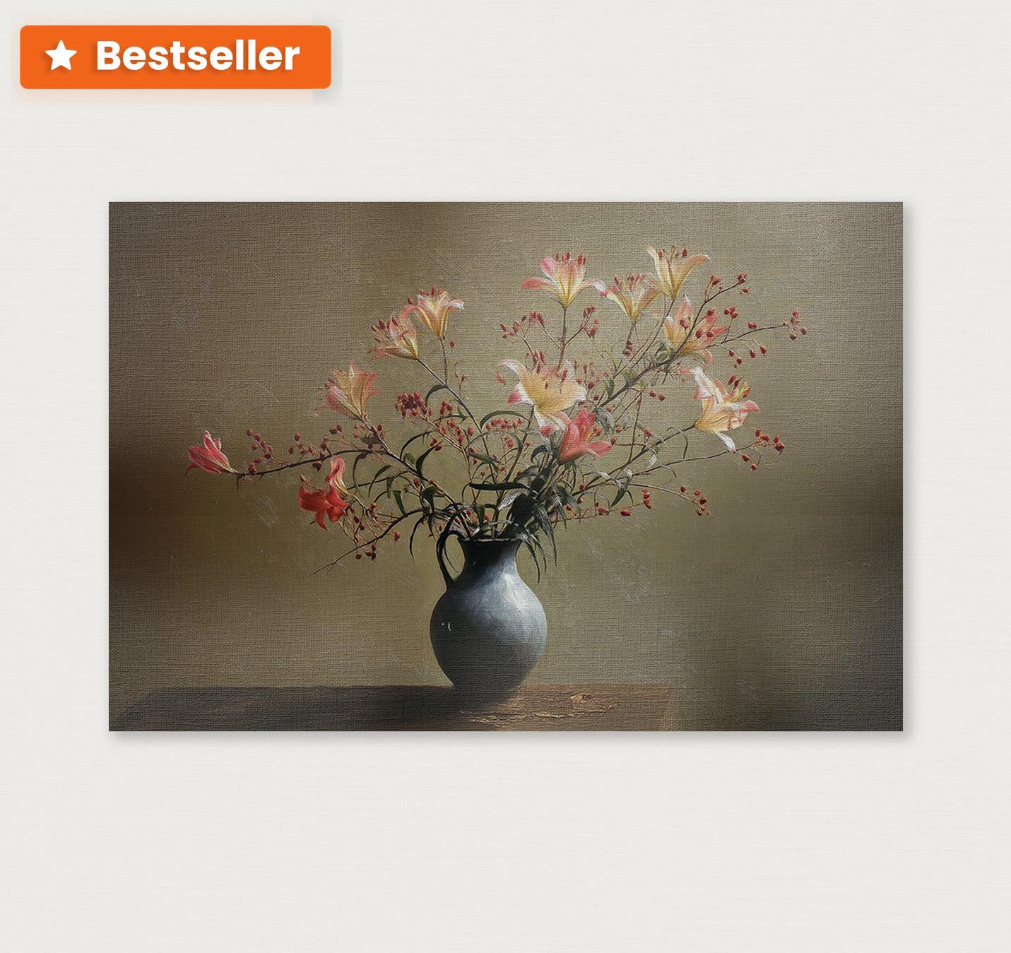 Bloemen 15 · Canvas-Poster liggend-House of Posters-House of Posters