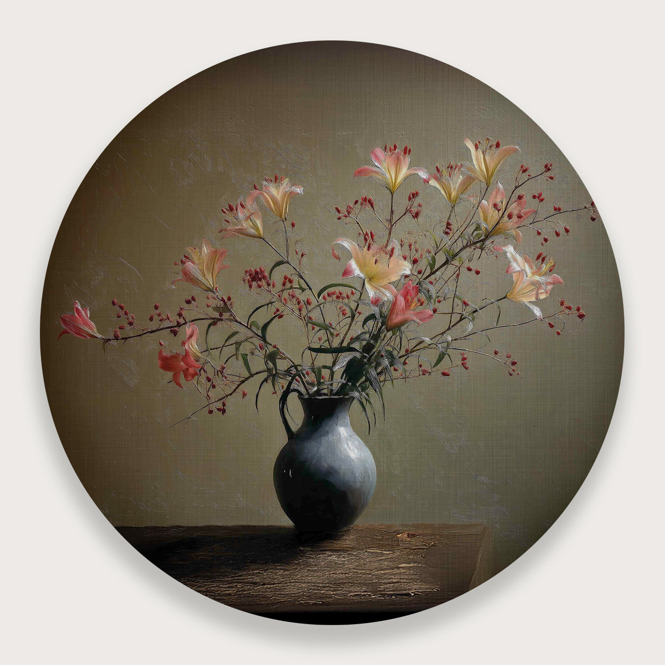 Bloemen 15 · Muurcirkel-Muurcirkel-House of Posters-House of Posters