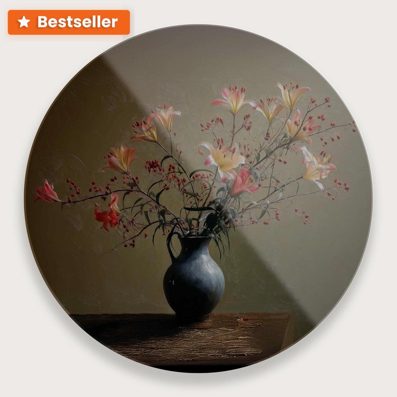 Bloemen 15 · Plexiglas-Muurcirkel-House of Posters-House of Posters