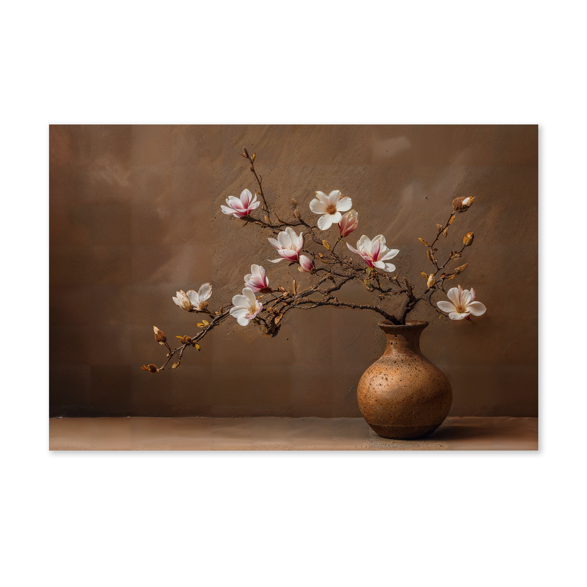 Bloemen 17 als liggende wanddecoratie