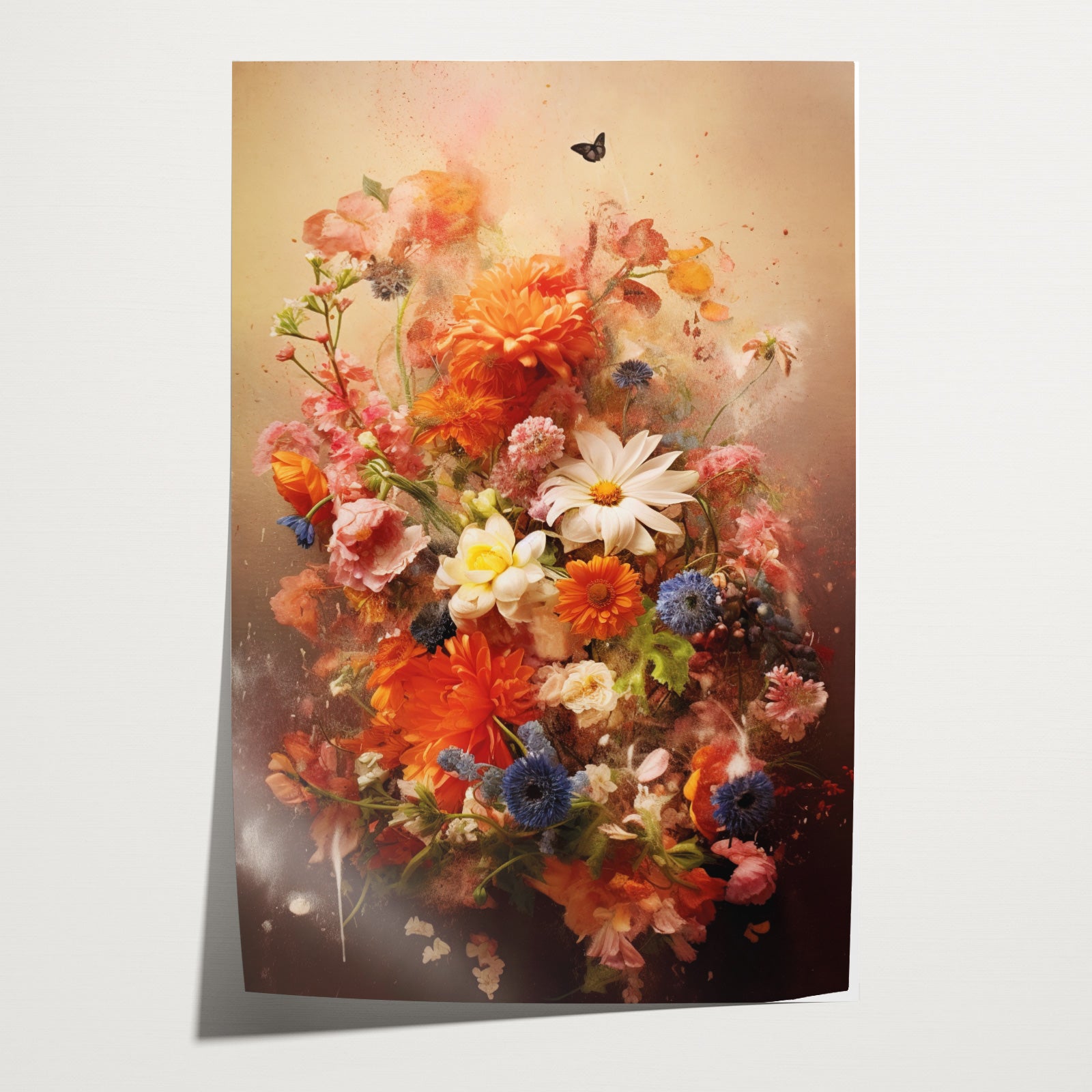 Bloemen explosie 2 · Papier-Poster staand-House of Posters-House of Posters
