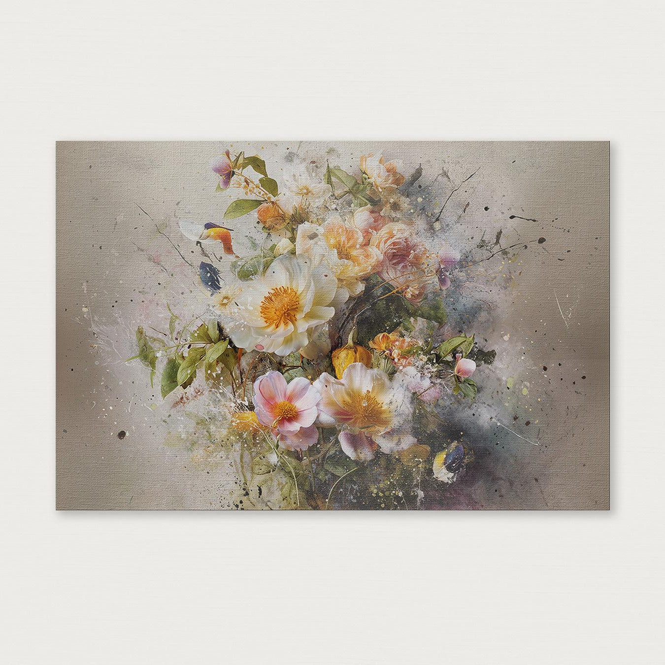 Bloemen explosie 3 · Canvas-Poster liggend-House of Posters-House of Posters