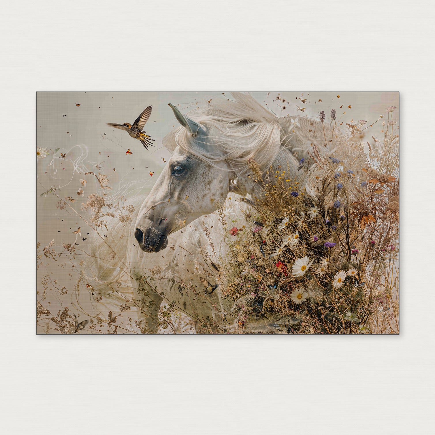 Bloemen paard-Poster liggend-House of Posters-House of Posters