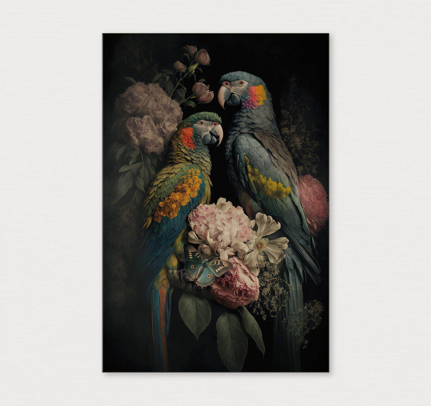 Bloemen Papegaaien 2-Poster staand-House of Posters-House of Posters