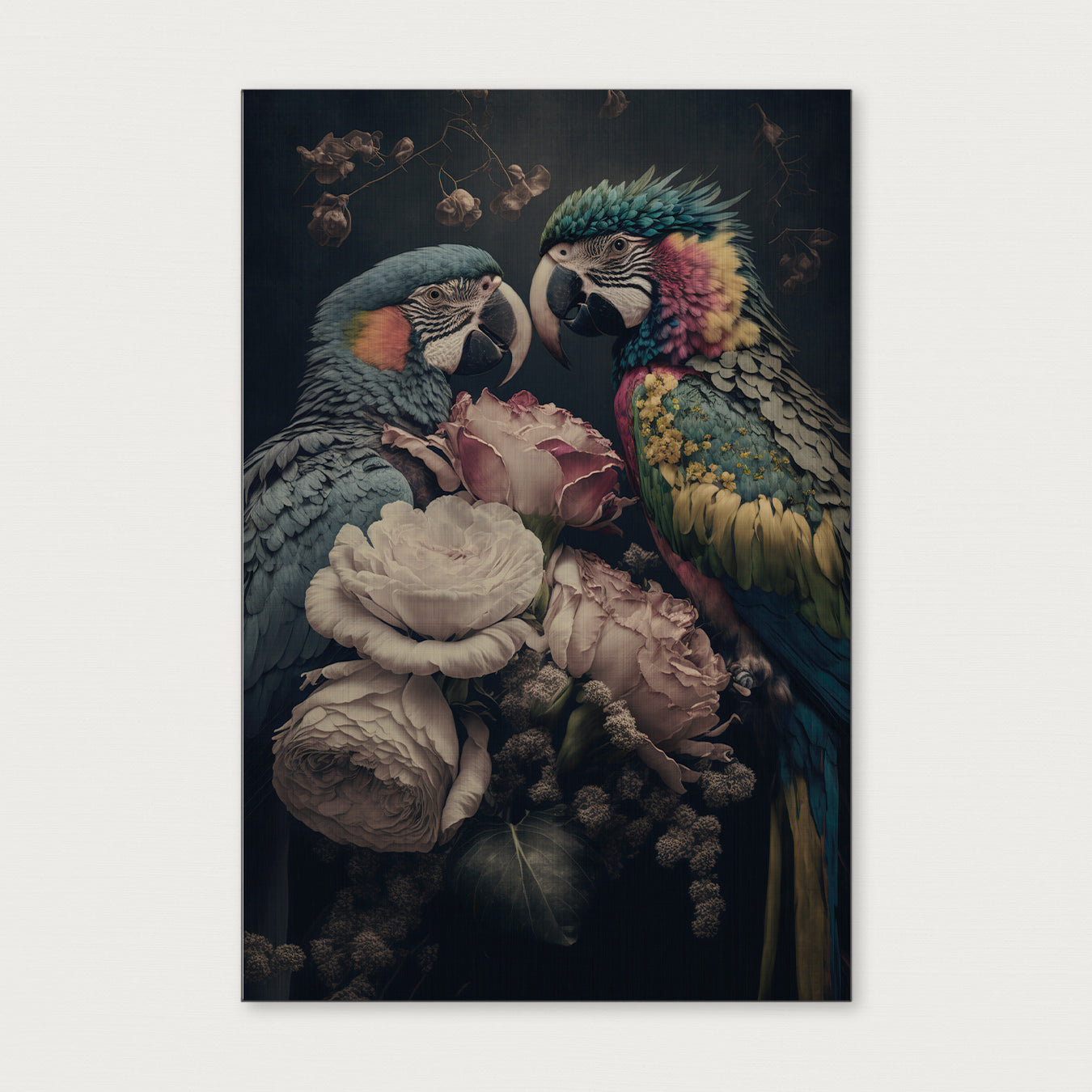 Bloemen Papegaaien-Poster staand-House of Posters-House of Posters