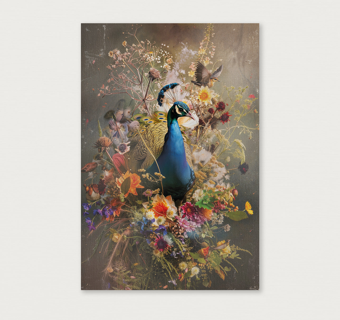 Bloemen Pauw · Canvas-Poster staand-House of Posters-House of Posters
