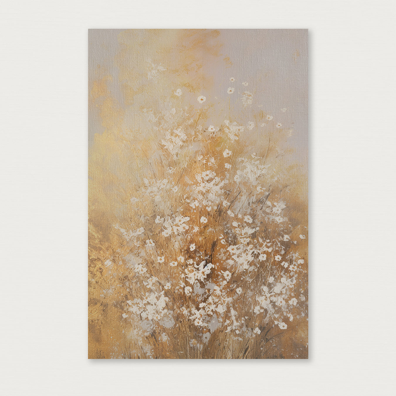 Bloemen spetters 2 · Canvas-Poster staand-House of Posters-House of Posters