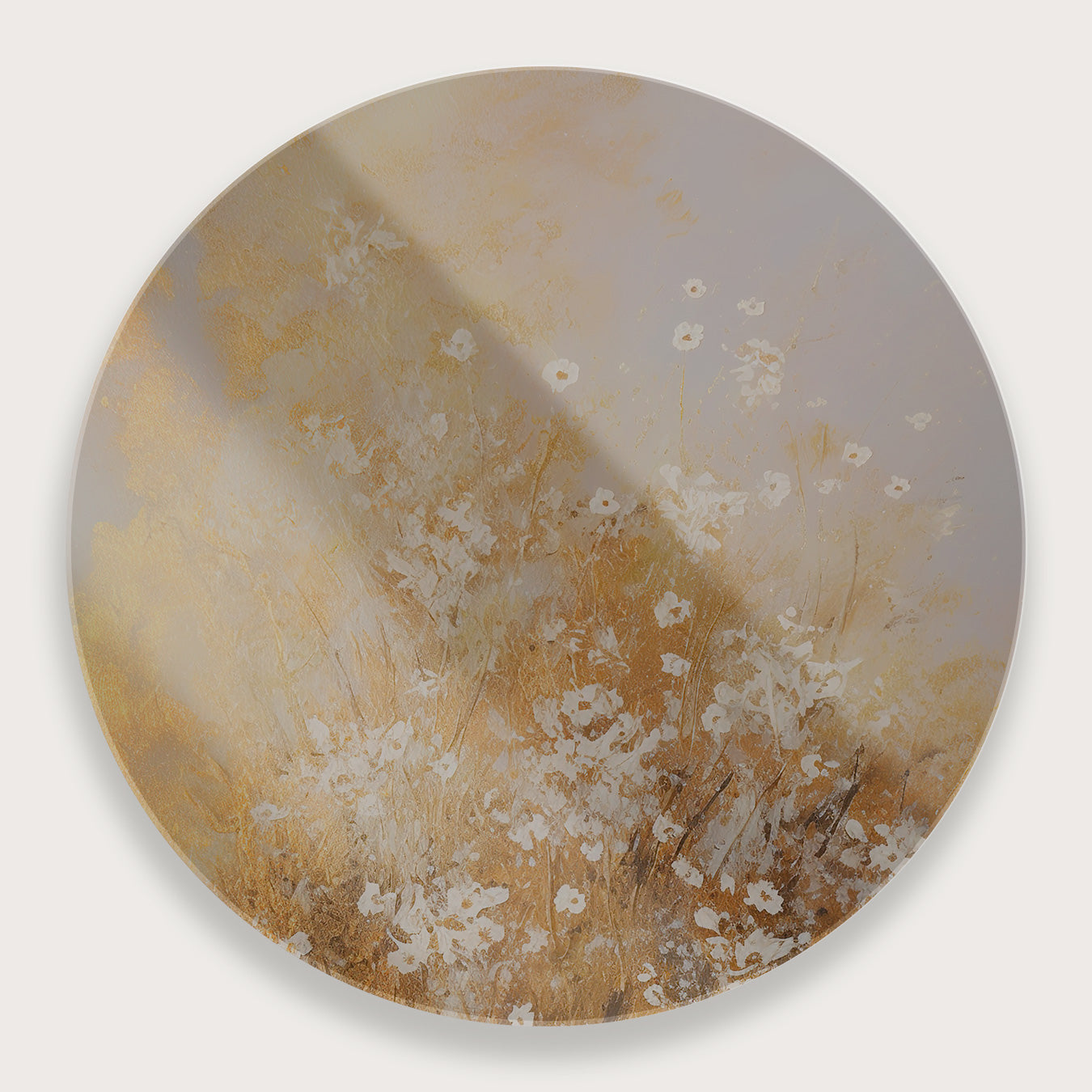 Bloemen spetters 2 · Plexiglas-Muurcirkel-House of Posters-House of Posters