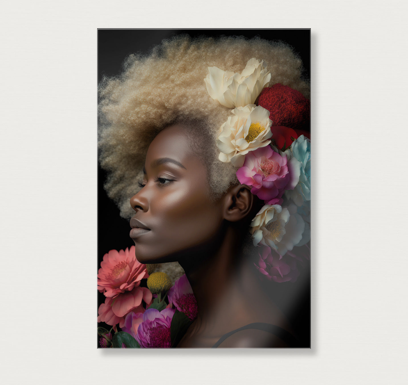 Bloemen Vrouw 2 · Plexiglas-Poster staand-House of Posters-House of Posters