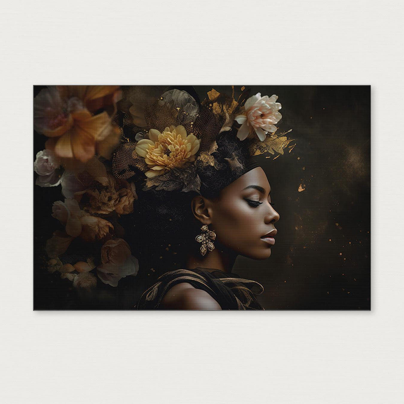 Bloemen Vrouw 3-Poster liggend-House of Posters-House of Posters