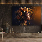 Schilderij op dibond - moderne wanddecoratie van metaal met matte finish