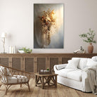 Gedroogde bloemen schilderij