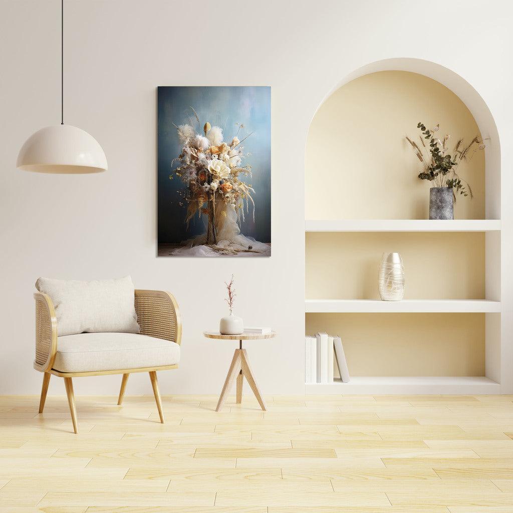 schilderij bloemen vaas