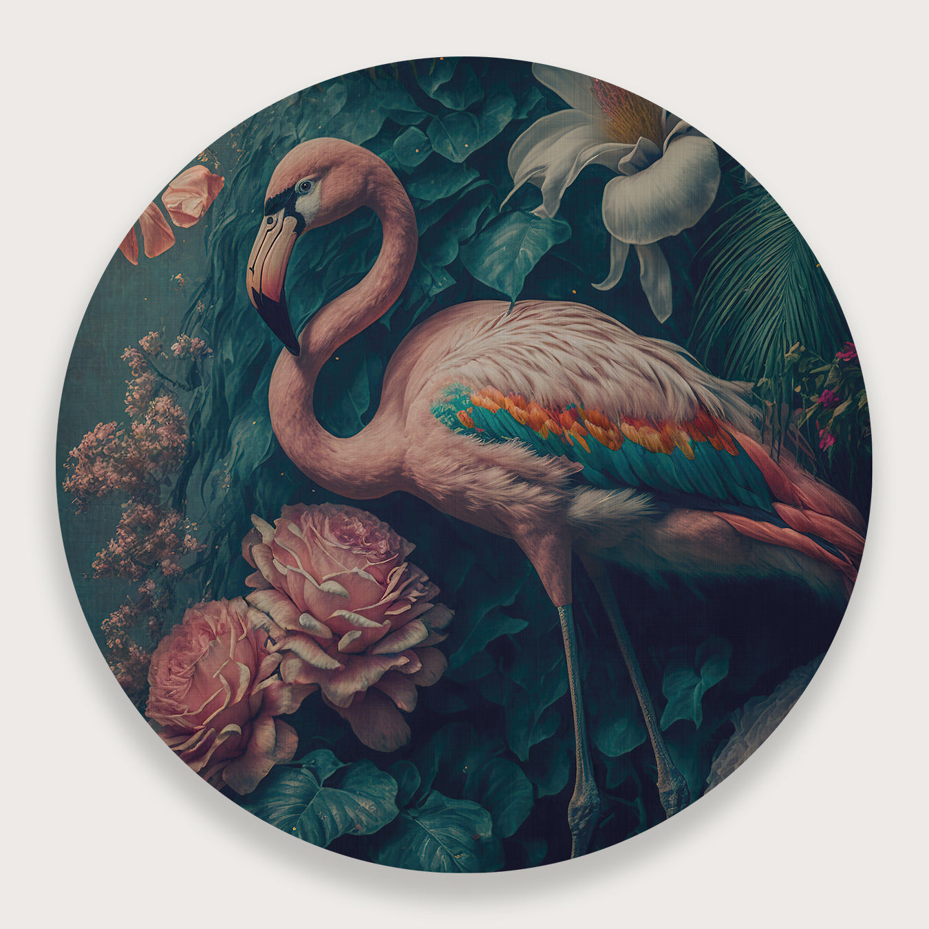 Flamingo 2 · Muurcirkel-Muurcirkel-House of Posters-House of Posters