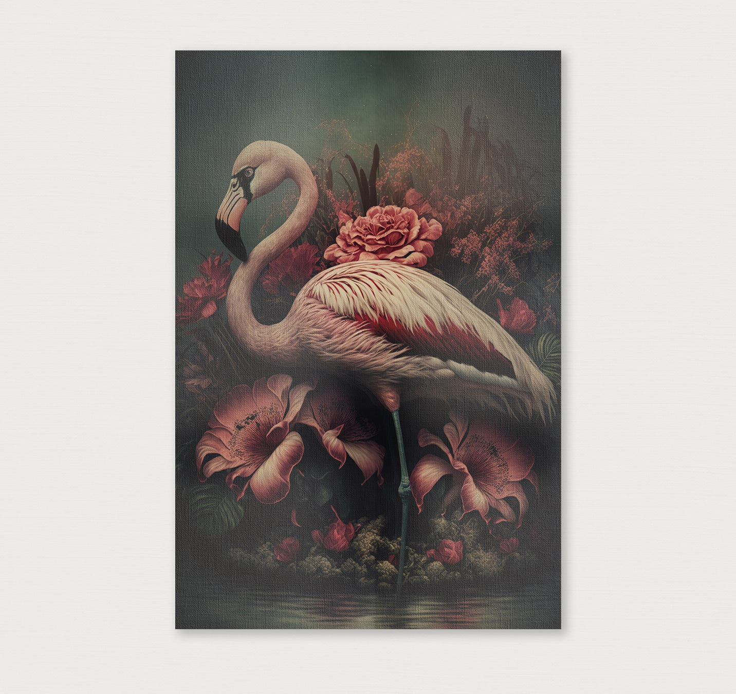 Flamingo 3 · Canvas-Poster staand-House of Posters-House of Posters