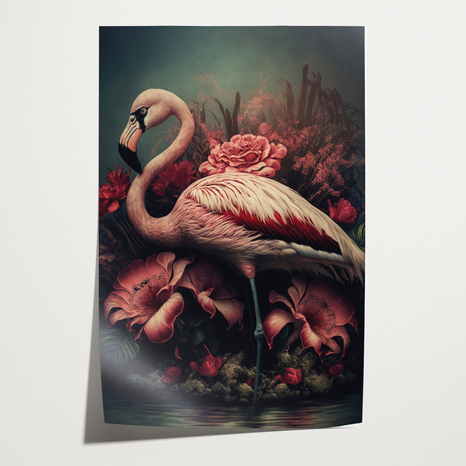 Flamingo 3 · Papier-Poster staand-House of Posters-House of Posters