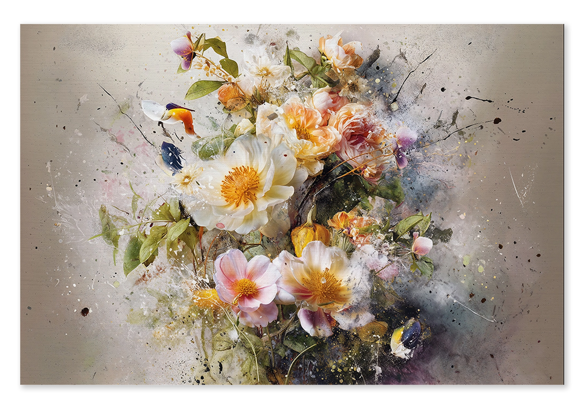 Bloemen explosie 3 · Canvas