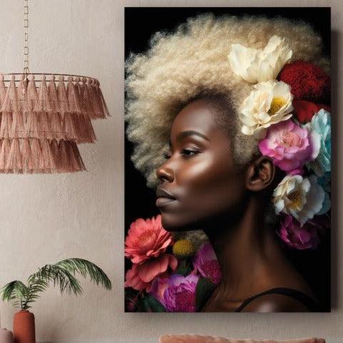 schilderij met vrouw