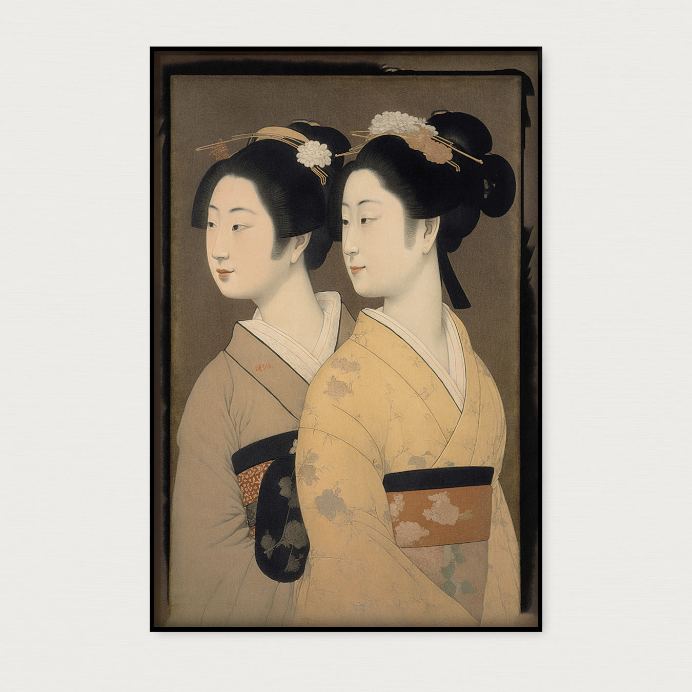 Geisha's · Akoestisch paneel-Poster staand-House of Posters-House of Posters