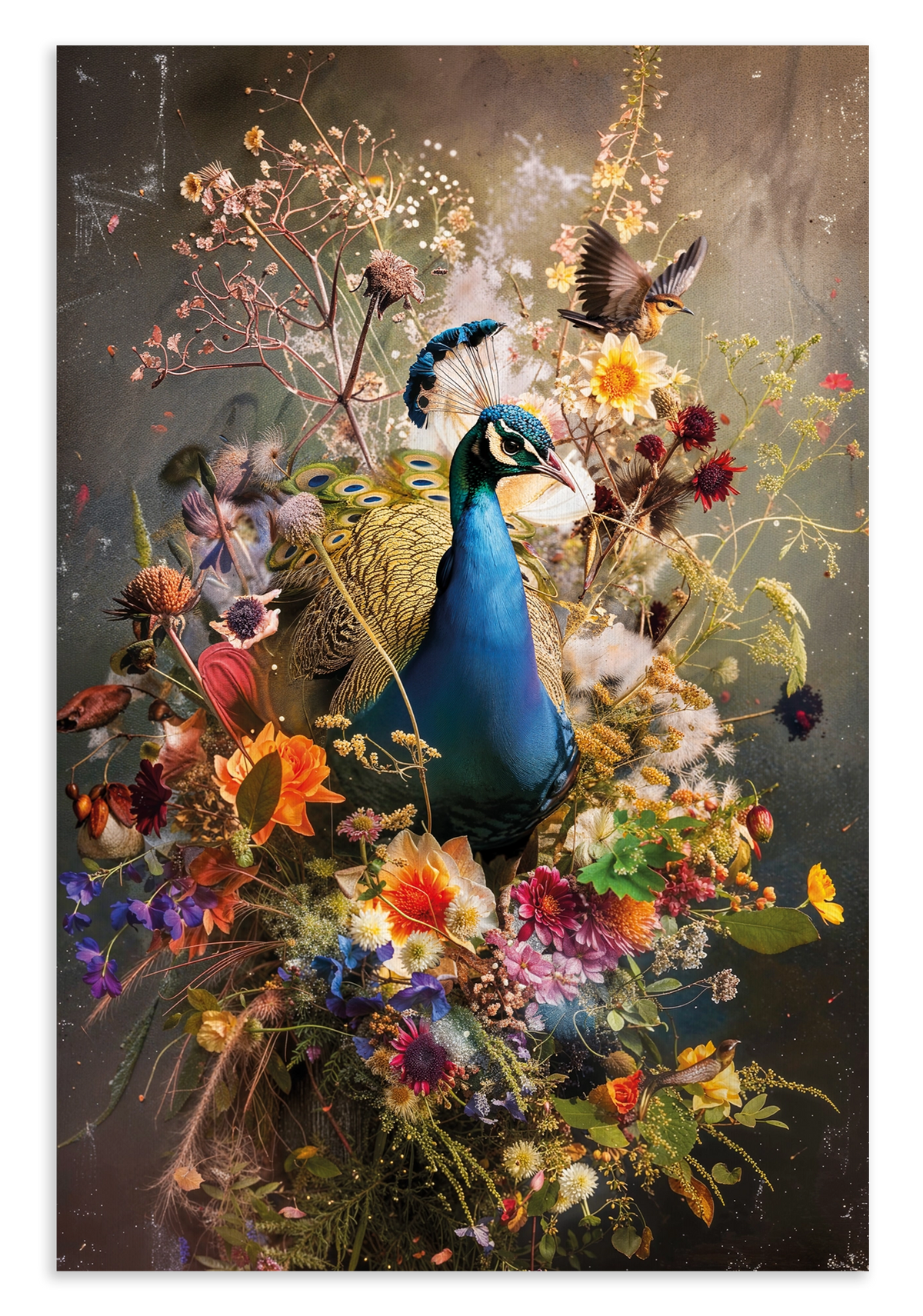 Bloemen Pauw · Canvas – productfoto