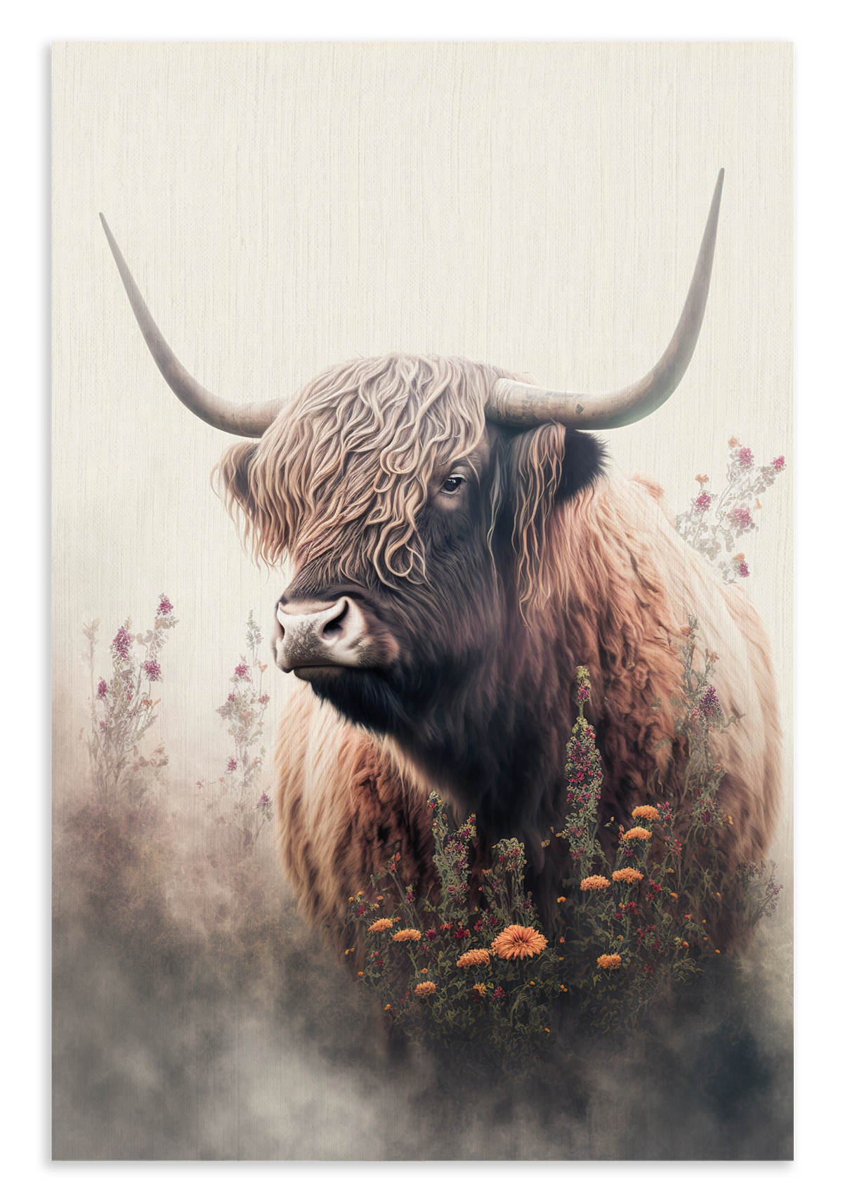 Schotse hooglander 3 · Canvas – productfoto