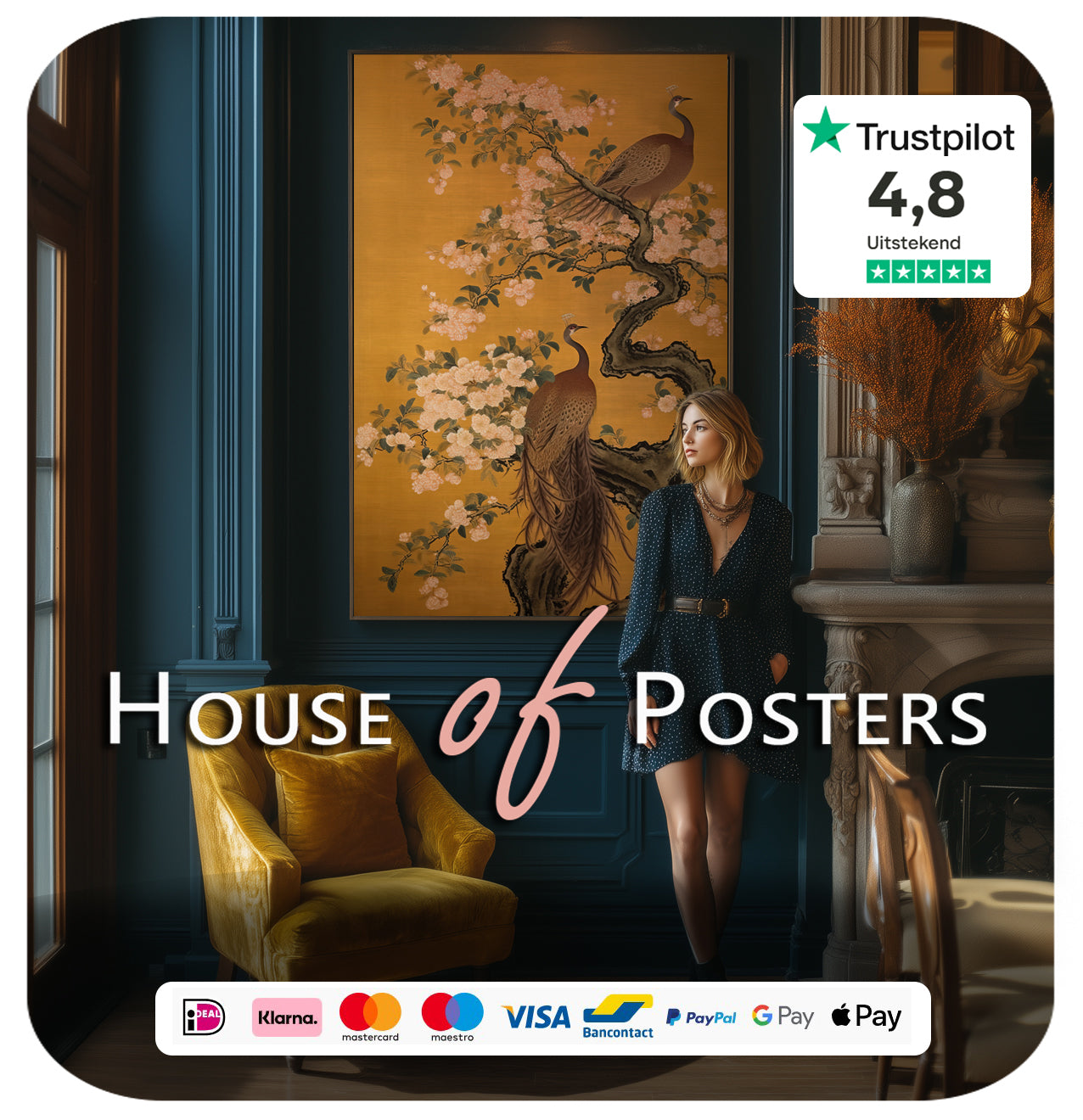 house of posters wanddecoratie