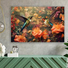 Kolibri poster woonkamer