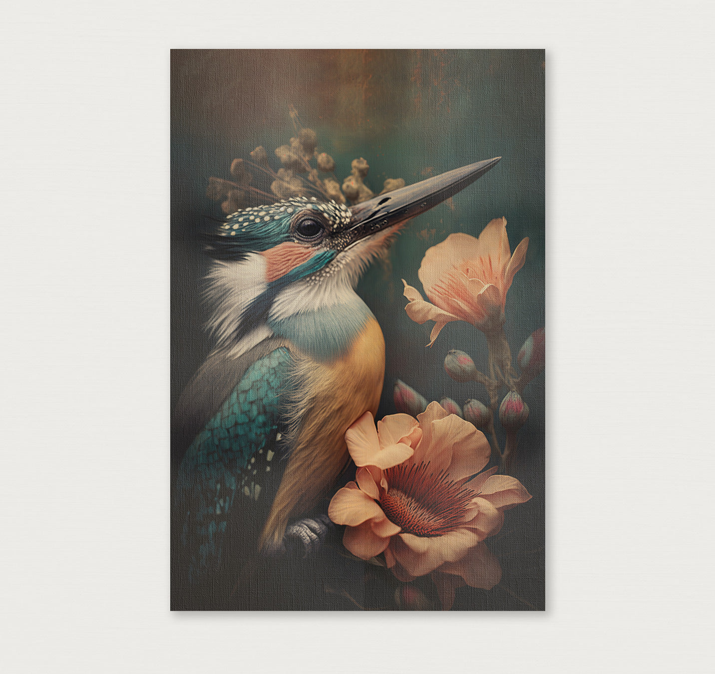 Ijsvogel 2 · Canvas-Poster staand-House of Posters-House of Posters